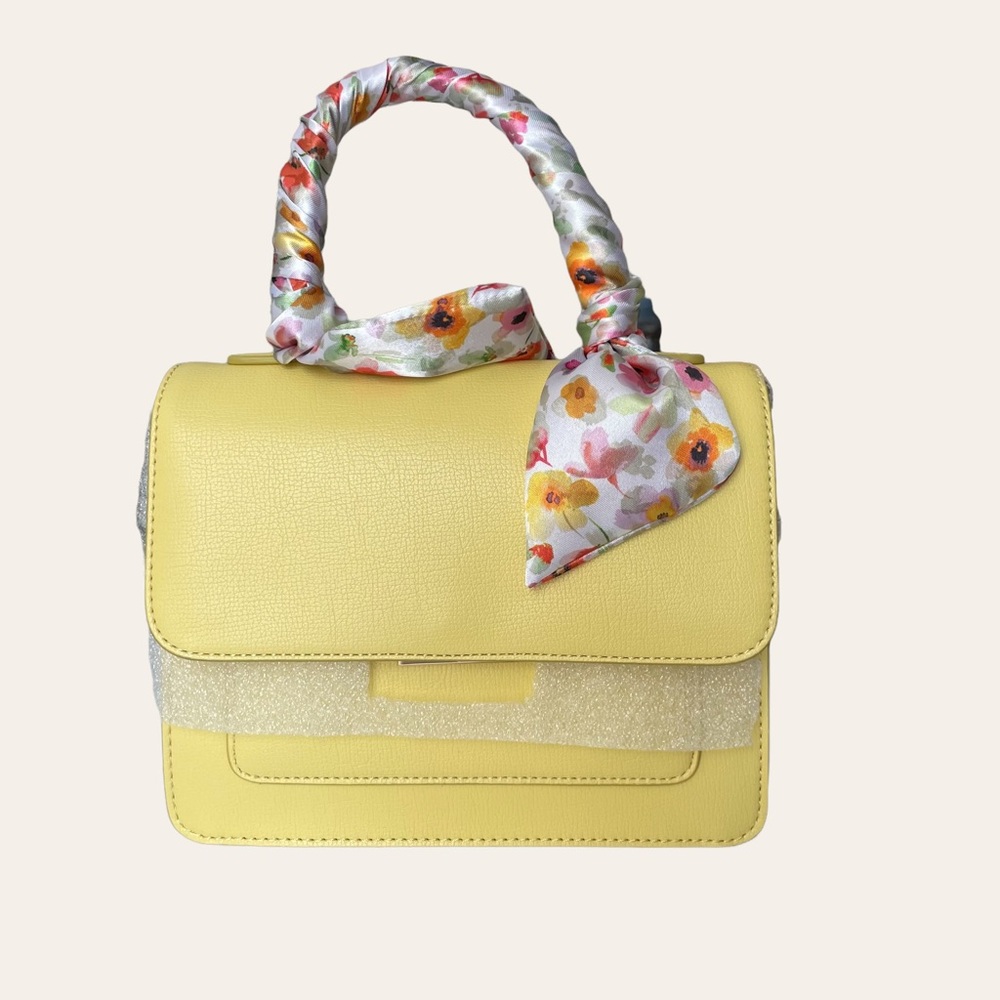 Vintage Yellow 41 Hawthorn Renatta Top Handle Crossbody Purse